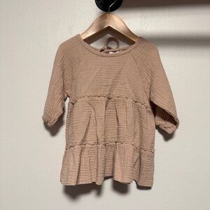 eorthe baby muslin neutral dress